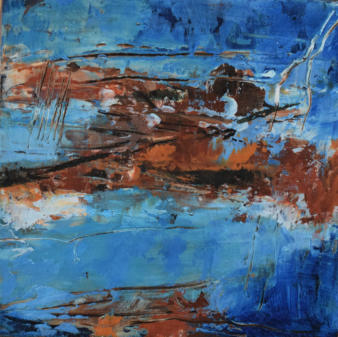 LZ.01 - 10 x 10 cm - olieverf en was op hout - 2017